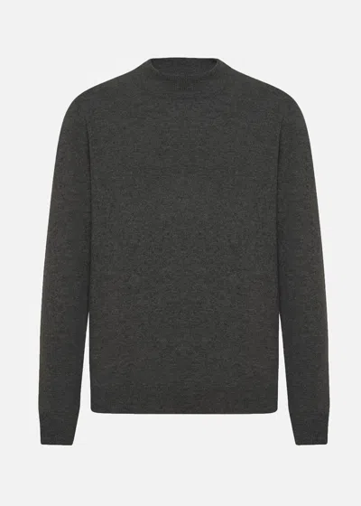 Malo Cashmere Crew-neck Sweater In Gray