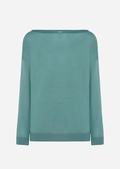 MALO MAGLIA SCOLLO A BARCA IN CASHMERE E SETA