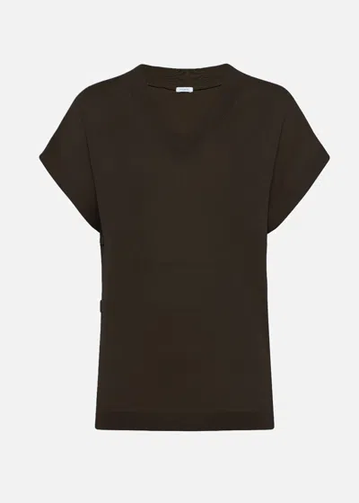 Malo Maglia Scollo A Barca In Cotone Makò In Black