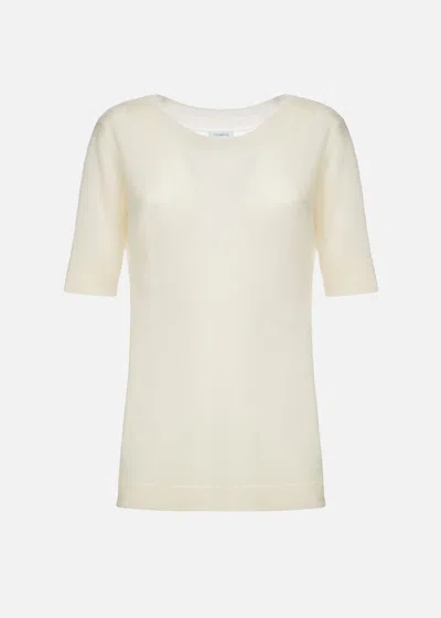 Malo Maglia Scollo A Barca In Super Soft Cashmere In Gold