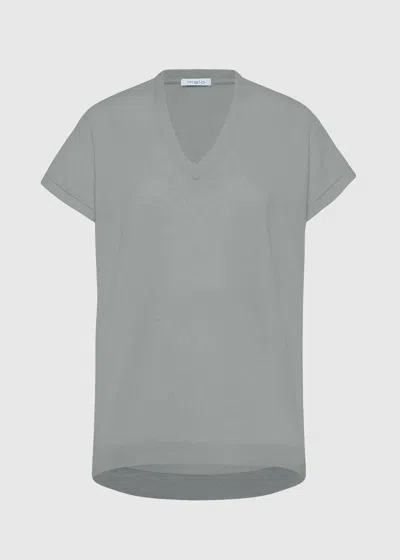 Malo Maglia Scollo V In Cashmere In Gray