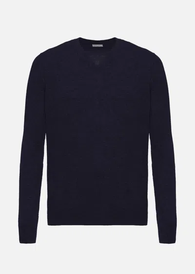 Malo Maglia Scollo V In Cashmere In Black