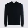 Malo Ribbed Crewneck Sweater With Long Sleeves In Black