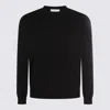 Malo Ribbed Crewneck Sweater With Long Sleeves In Black
