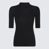 Malo Maglia Lupetto In Lana Vergine In Black