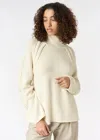 Malo Maglione Collo Alto In Cashmere In Neutral