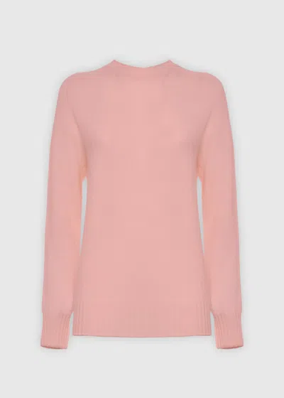 Malo Maglione Girocollo In Cashmere In Pink