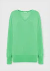 Malo Maglione Scollo V In Cashmere In Green