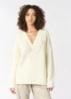 Malo Maglione Scollo V In Cashmere In White