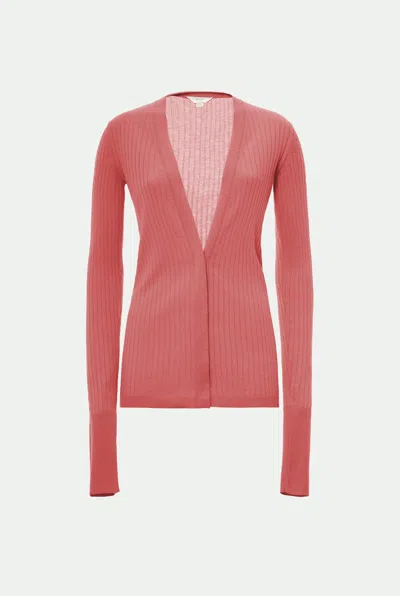 Malo Makò Cotton Cardigan In Pink