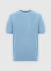 Malo Makò Cotton Crewneck Sweater In Blue