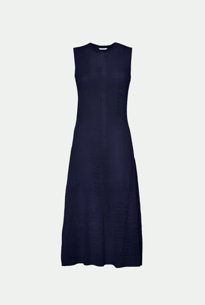 Malo Makò Cotton Dress In Blue