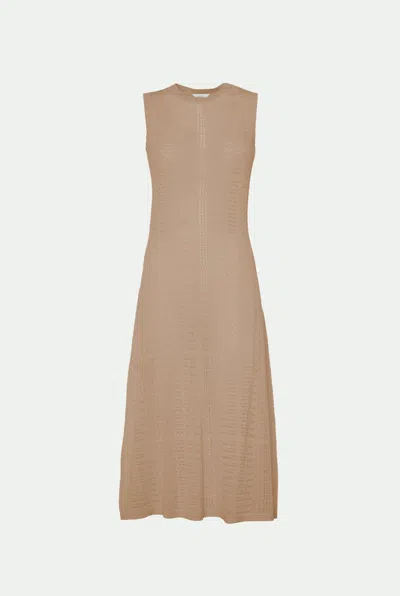 Malo Makò Cotton Dress In Orange