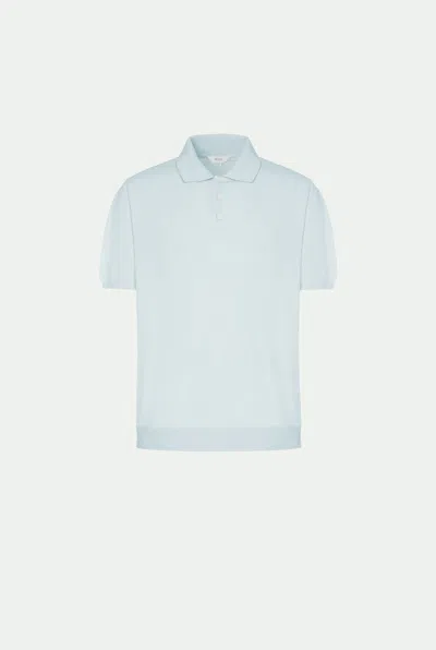 Malo Makò Cotton Polo Shirt In Blue