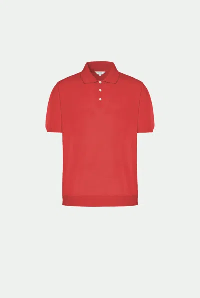 Malo Makò Cotton Polo Shirt In Red