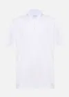 Malo Short-sleeved Knit Polo Shirt In White
