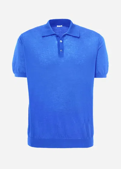 Malo Makò Cotton Polo Shirt In Blue