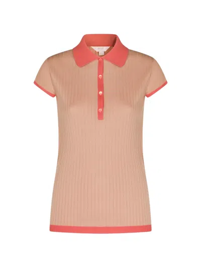 Malo Makò Ribbed-knit Polo Shirt In Neutral