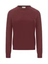 Malo Bordeaux Sweater In Wool And Cashmere In Brown