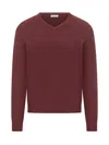 Malo Bordeaux Wool V-neck Sweater In Brown