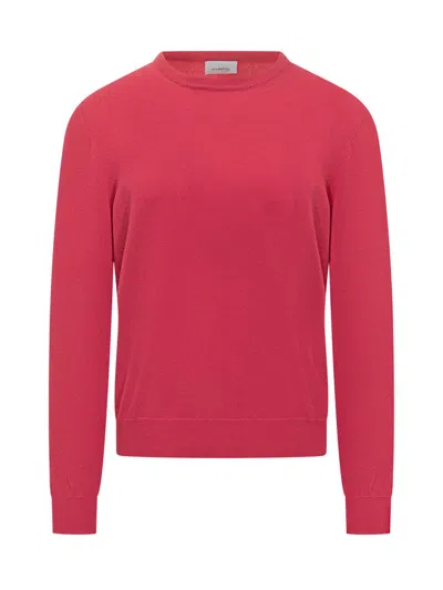 MALO MALO MALO RASPBERRY PINK CASHMERE KNIT CREW NECK