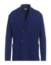Malo Man Blazer Blue Size 38 Virgin Wool, Cashmere