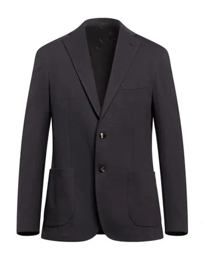 Malo Man Blazer Midnight Blue Size 48 Cotton, Polyamide, Elastane