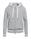Malo Man Cardigan Grey Size 46 Cashmere, Polyamide, Polyurethane In Gray