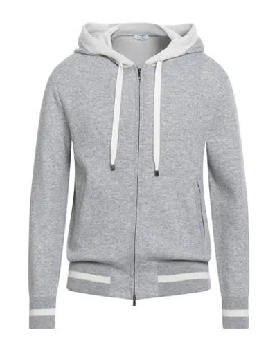 Malo Man Cardigan Grey Size 46 Cashmere, Polyamide, Polyurethane In Gray