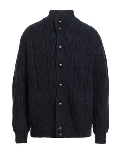 Malo Man Cardigan Midnight Blue Size 42 Cashmere