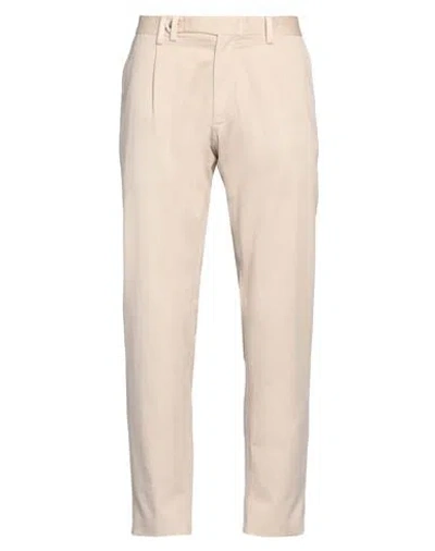 Malo Man Pants Beige Size 32 Cotton, Elastane In Beige