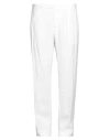 Malo Man Pants White Size 38 Linen
