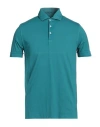Malo Polo In Jersey Di Lino In Green