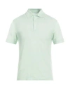 Malo Man Polo Shirt Light Green Size 36 Cotton