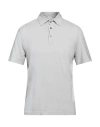 Malo Man Polo Shirt Light Grey Size 40 Cotton