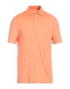 Malo Man Polo Shirt Salmon Pink Size 40 Cotton In Pink