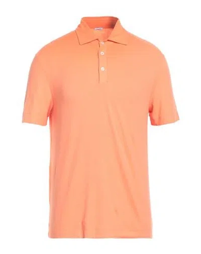 Malo Man Polo Shirt Salmon Pink Size 40 Cotton