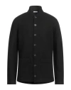 Malo Man Shirt Black Size 46 Virgin Wool