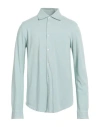Malo Man Shirt Light Green Size 50 Cotton