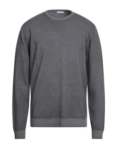 Malo Man Sweater Charcoal Size 46 Virgin Wool In Gray