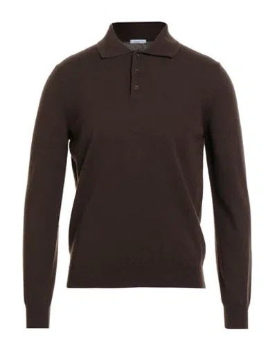 Malo Man Sweater Chocolate Brown Size 38 Cashmere