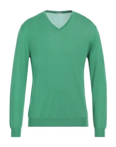 Malo Man Sweater Green Size 44 Cashmere