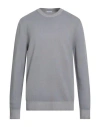 Malo Man Sweater Grey Size 44 Virgin Wool In Gray