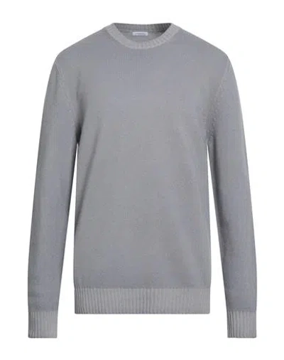 Malo Man Sweater Grey Size 44 Virgin Wool In Gray