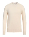 Malo Crewneck Ribbed Sweater Long Sleeves In White