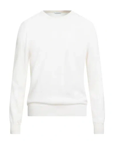 Malo Man Sweater Ivory Size 46 Cashmere In White