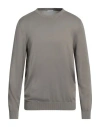 Malo Man Sweater Khaki Size 46 Cotton In Beige