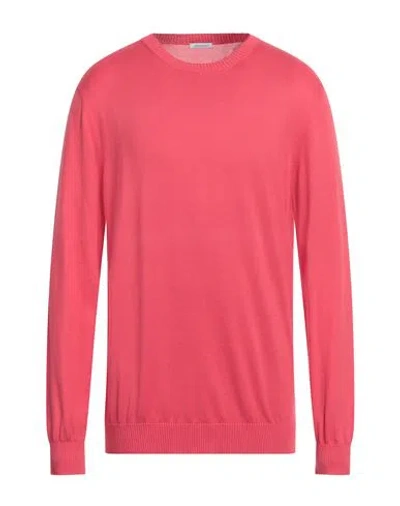 Malo Man Sweater Coral Size 42 Cotton In Red