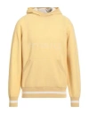 Malo Man Sweater Marigold Size 40 Cashmere, Polyamide, Polyurethane In Yellow