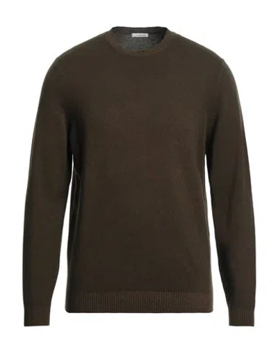 Malo Man Sweater Military Green Size 42 Virgin Wool